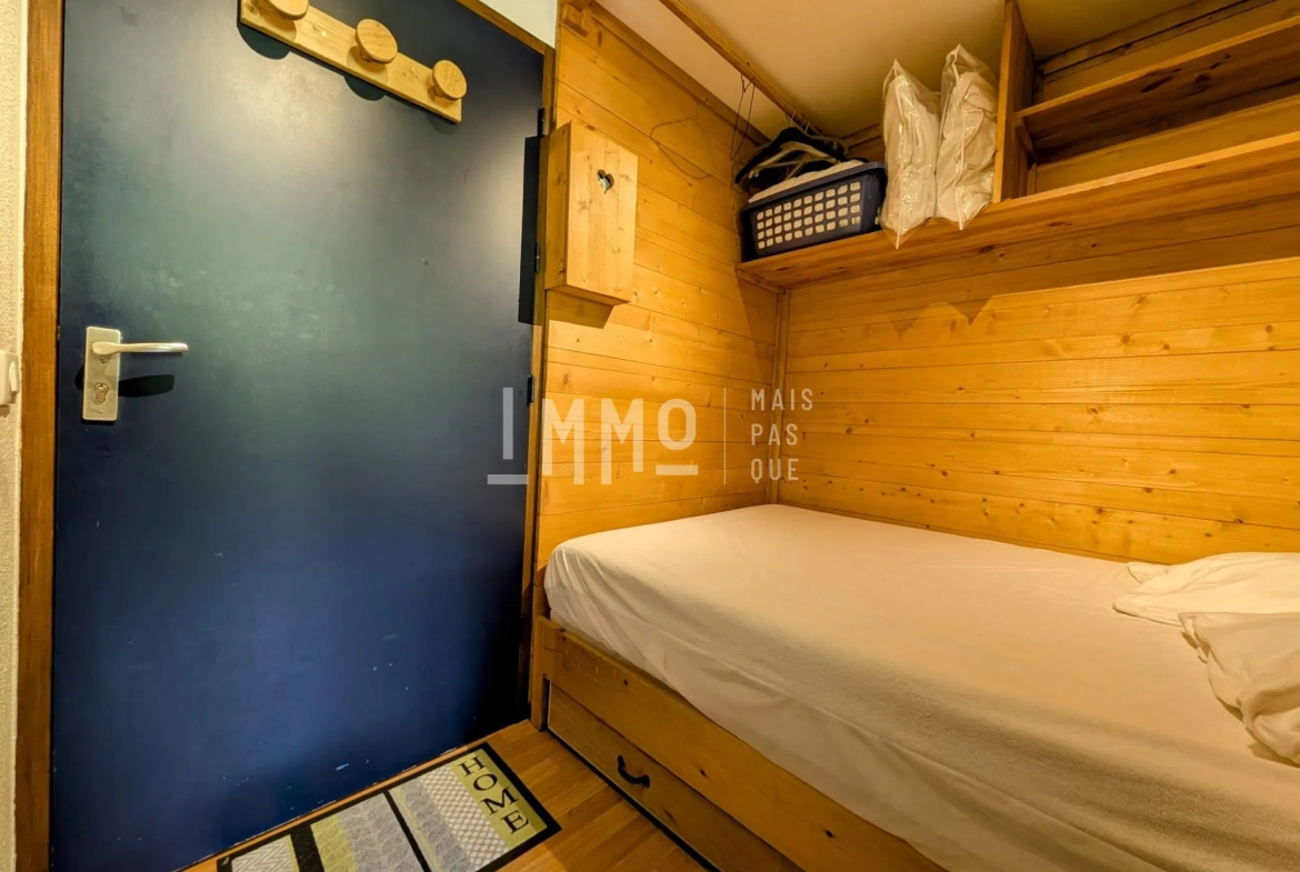 Studio dans résidence ski aux pieds à Vallandry, Vue Mont Blanc 