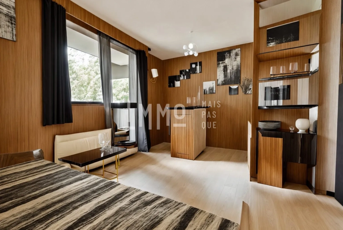 Studio dans résidence ski aux pieds à Vallandry, Vue Mont Blanc 