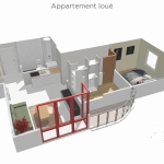 Appartement à vendre à Yutz avec parking, loué jusqu'en 2027