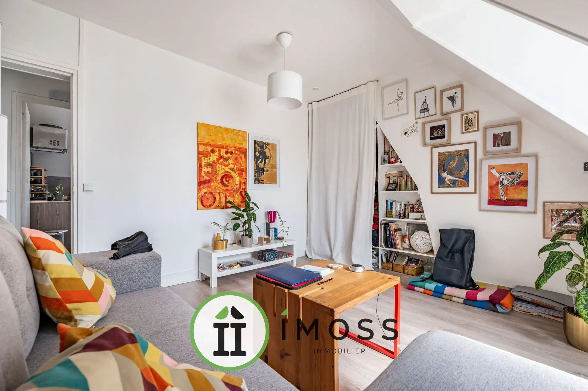 Appartement 2 pièces avec vue sur le Sacré-Cœur à Paris 18ème 