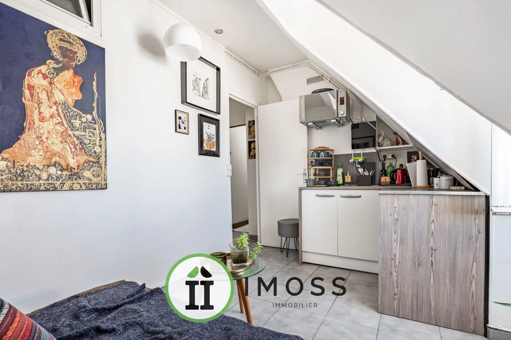 Appartement 2 pièces avec vue sur le Sacré-Cœur à Paris 18ème 