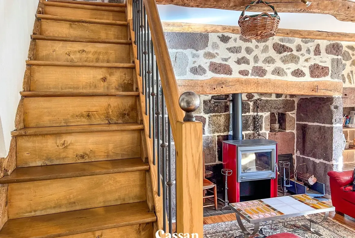 Belle maison de campagne rénovée avec jardin à Thiezac - Charme et authenticité 