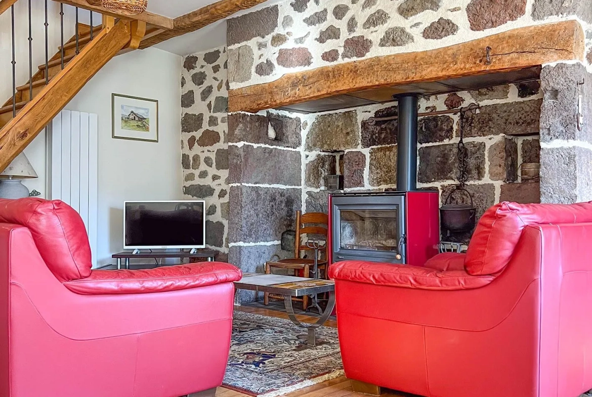 Belle maison de campagne rénovée avec jardin à Thiezac - Charme et authenticité 