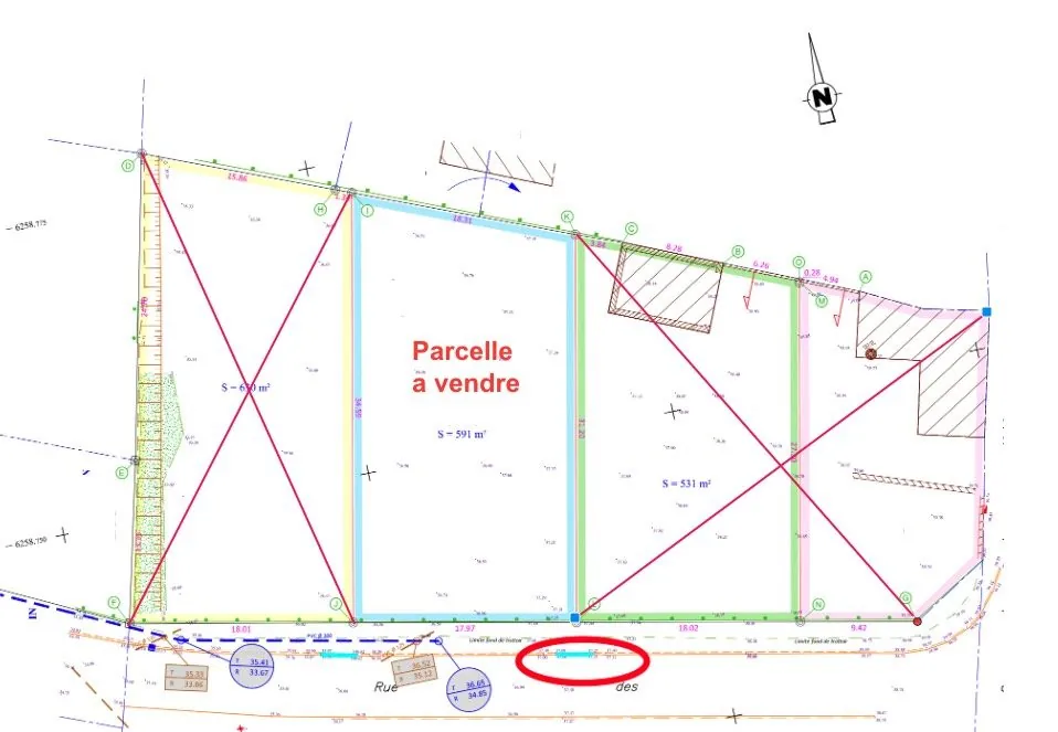Terrain constructible viabilisé à Fontaine Guérin, idéal pour votre projet immobilier 