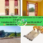 Vente de 3 studios avec terrasse à Bagnoles de l'Orne