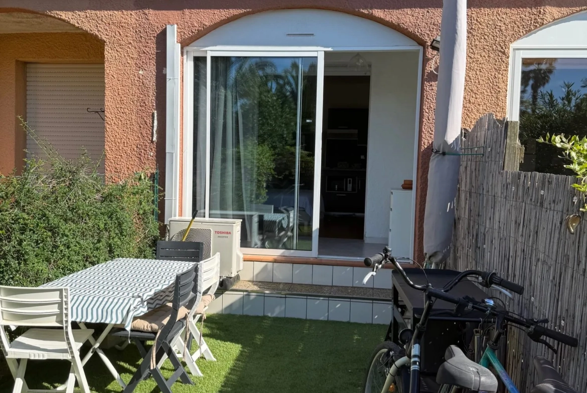 Studio à Argeles-sur-Mer avec terrasse, vue verdure et parking sécurisé 