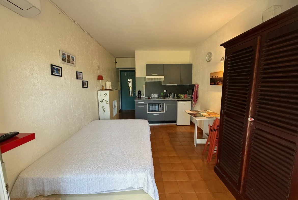 Studio à Argeles-sur-Mer avec terrasse, vue verdure et parking sécurisé 