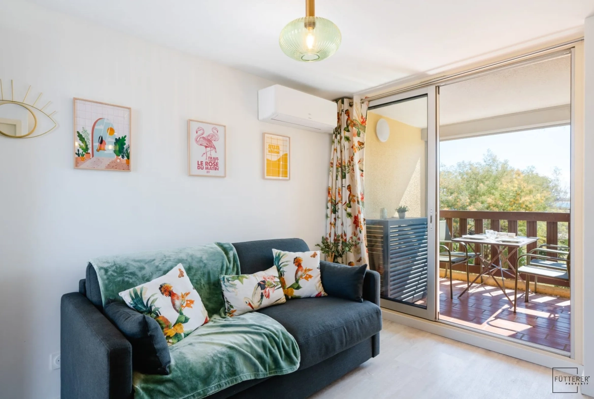 Appartement 2 pièces à Gruissan avec vue sur le Grazel - Idéal saisonnier 