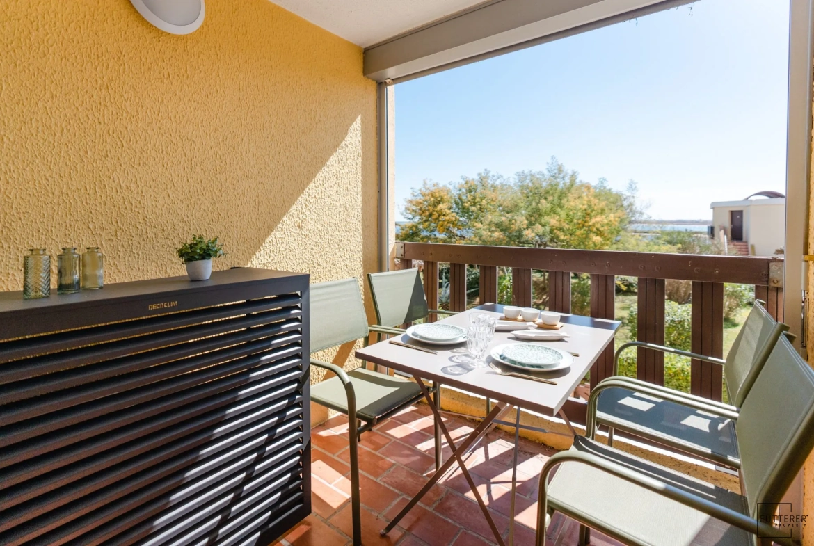 Appartement 2 pièces à Gruissan avec vue sur le Grazel - Idéal saisonnier 