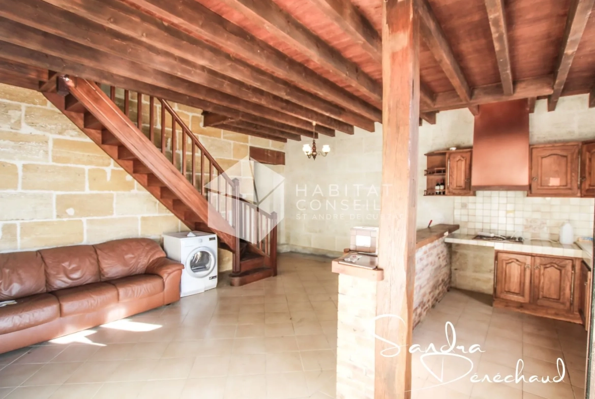 Maison ancienne à rénover de 289 m² à Saint-Magne-de-Castillon avec grand terrain 