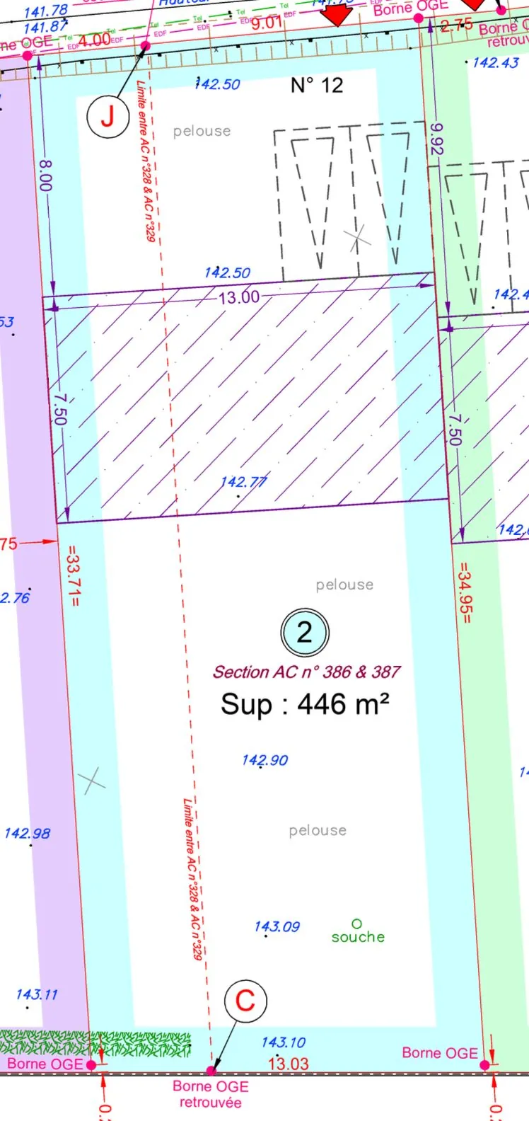 Terrains constructibles en impasse à Survilliers - 446 m² et 458 m² 