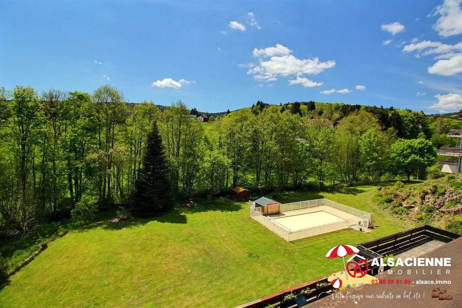 Bel appartement F1 en rez-de-jardin avec terrasse au Hohwald 