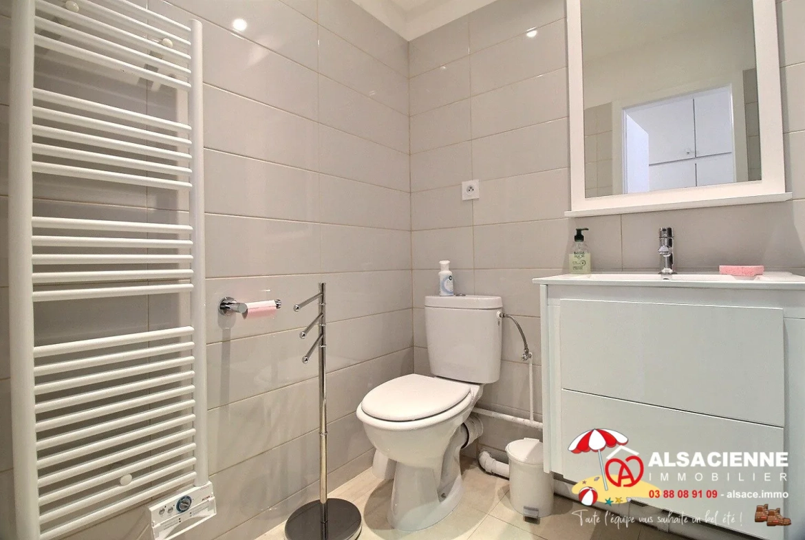 Bel appartement F1 en rez-de-jardin avec terrasse au Hohwald 