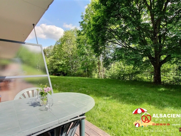 Bel appartement F1 en rez-de-jardin avec terrasse au Hohwald
