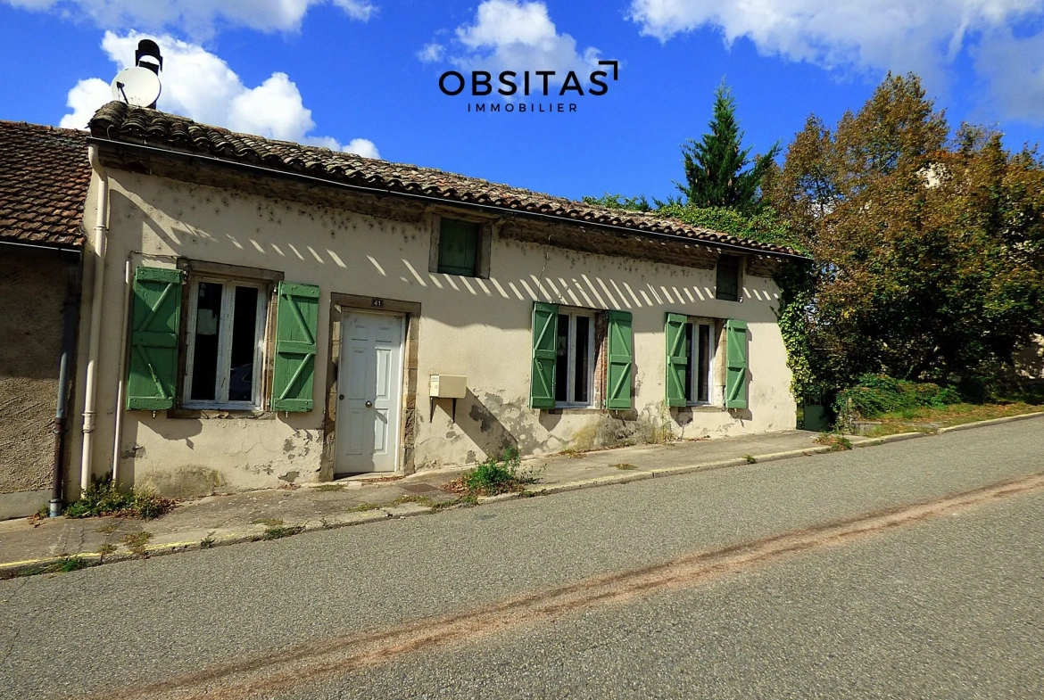Maison à vendre à Laguépie avec jardin et potentiel de rénovation 