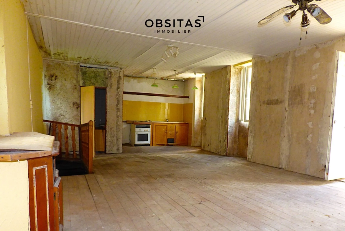 Maison à vendre à Laguépie avec jardin et potentiel de rénovation 