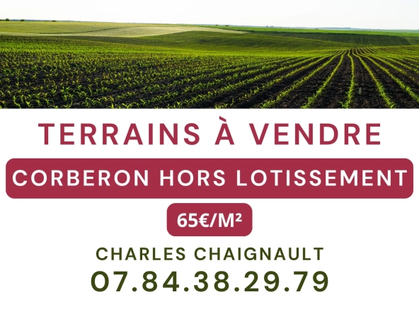 Terrain constructible à Corberon proche Beaune - 1085 m² sans contrainte