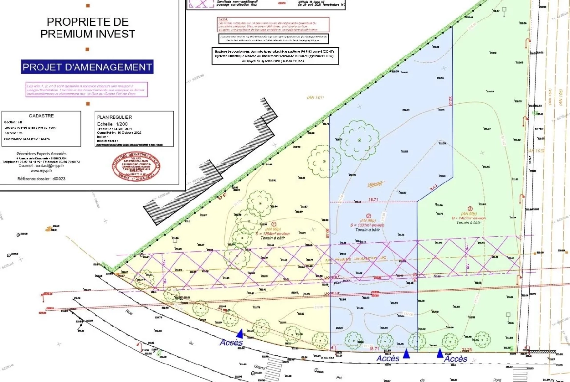 Terrain constructible de 1427 m² à Chevigny-Saint-Sauveur - Offre unique 