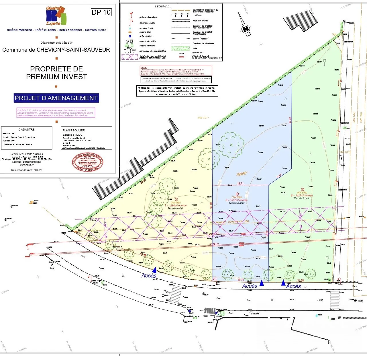 Terrain constructible de 1427 m² à Chevigny-Saint-Sauveur - Offre unique 