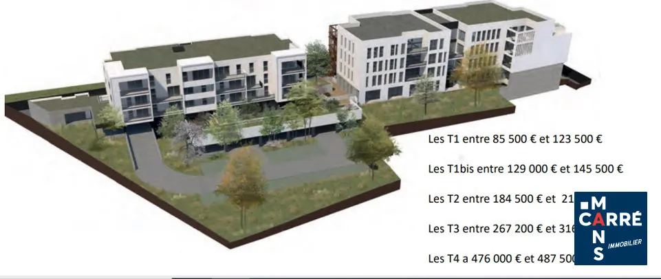 Appartement T1 bis avec terrasse à Le Mans - Résidence La Foresterie 