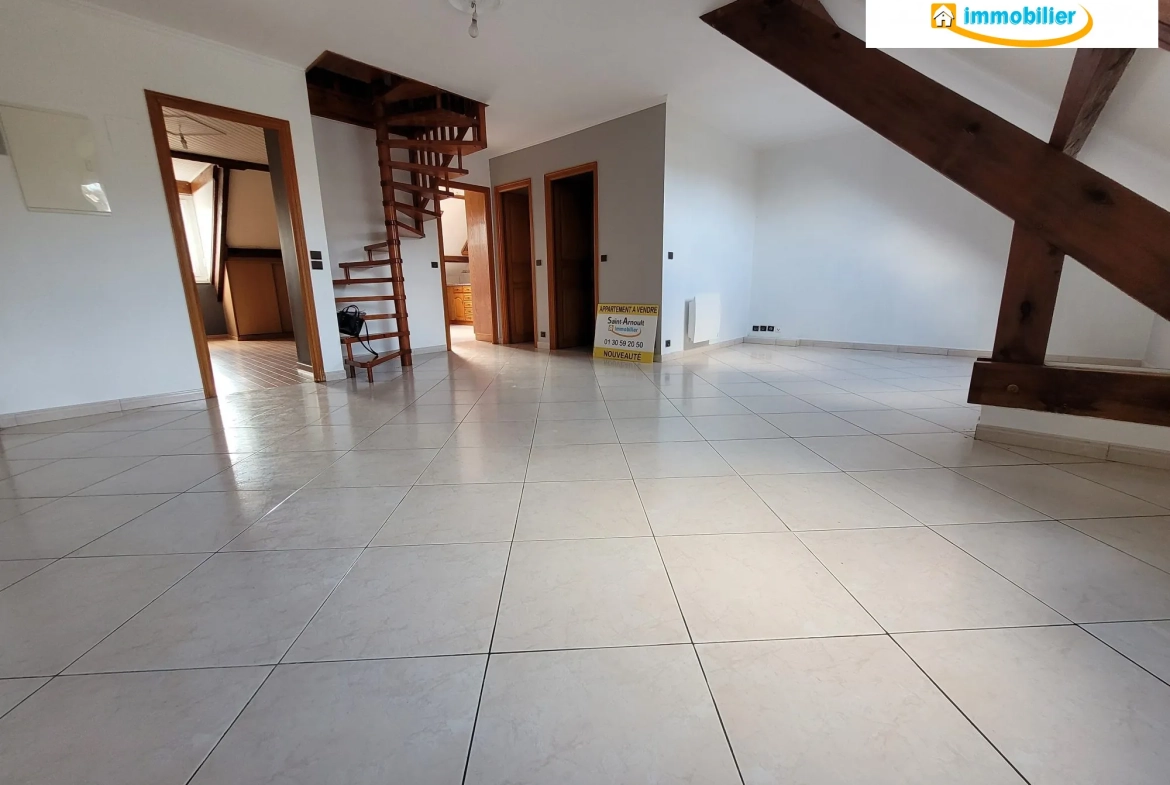 Vente d'un appartement F3 à Sainte-Mesme - 73 m², parking, résidence sécurisée 