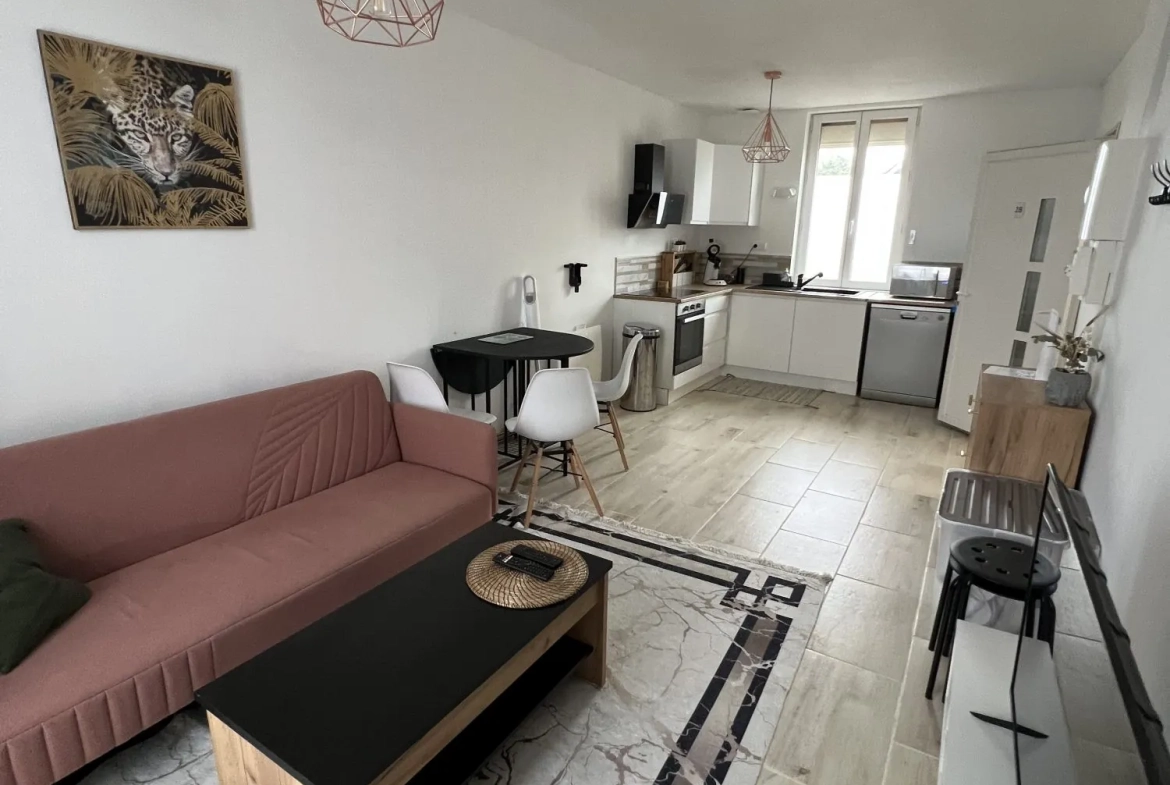 Maison ancienne divisée en 3 appartements avec jardin à Villemurlin 