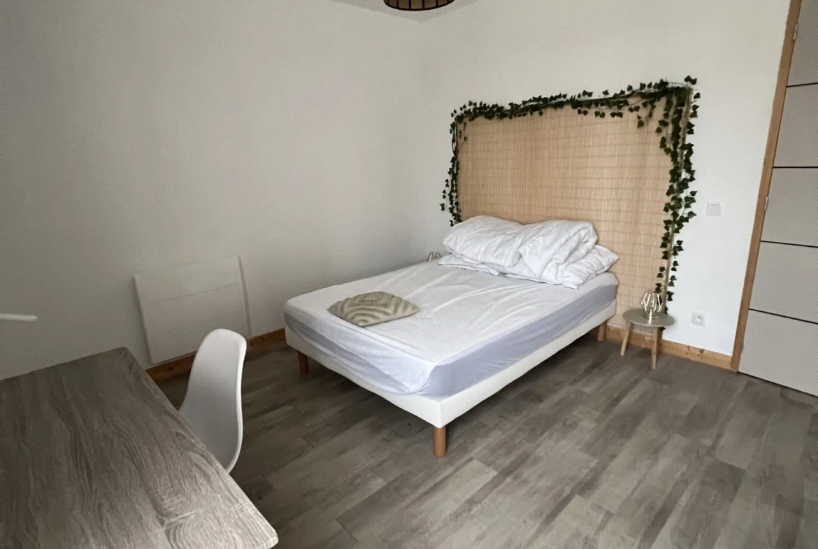 Maison ancienne divisée en 3 appartements avec jardin à Villemurlin 