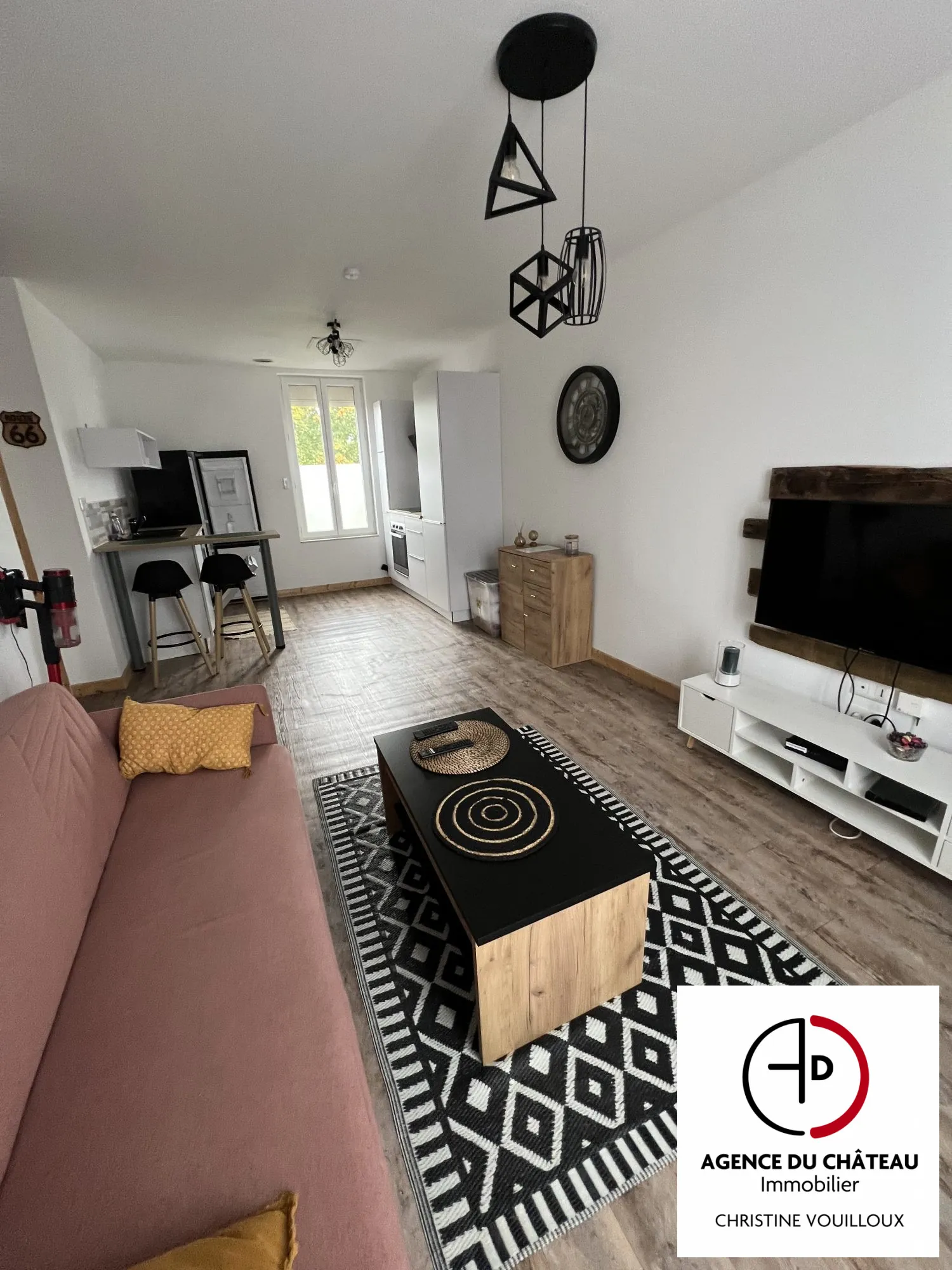 Maison ancienne divisée en 3 appartements avec jardin à Villemurlin 