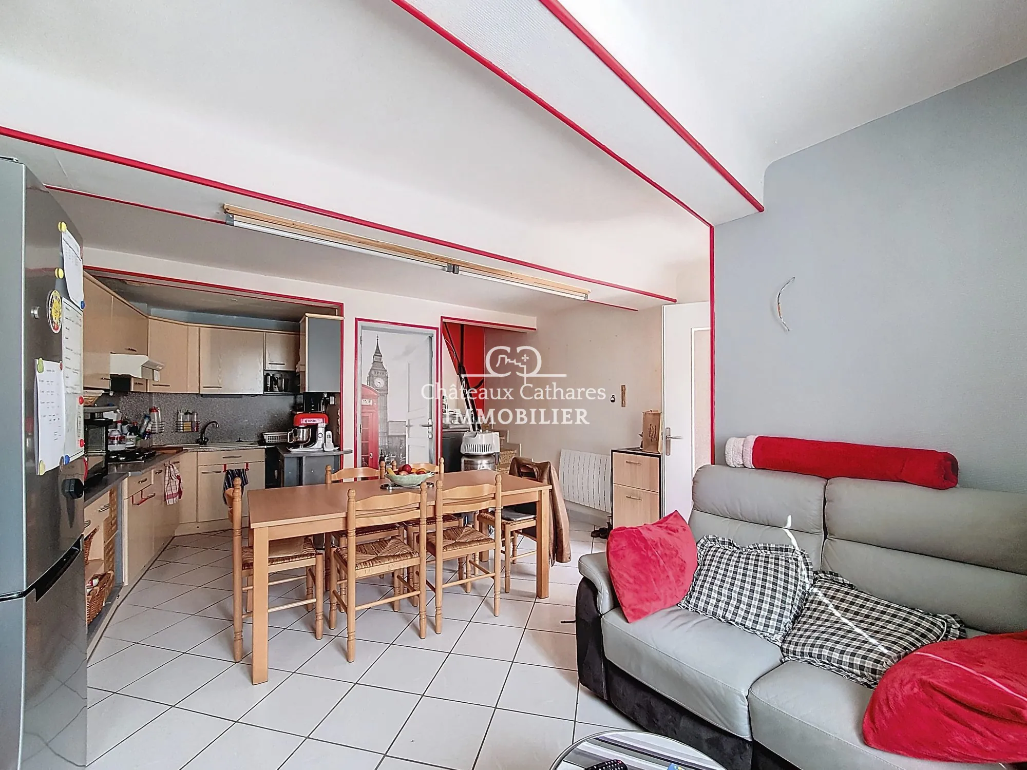 Maison de village ancienne avec remise à Lesquerde - 80 m² 
