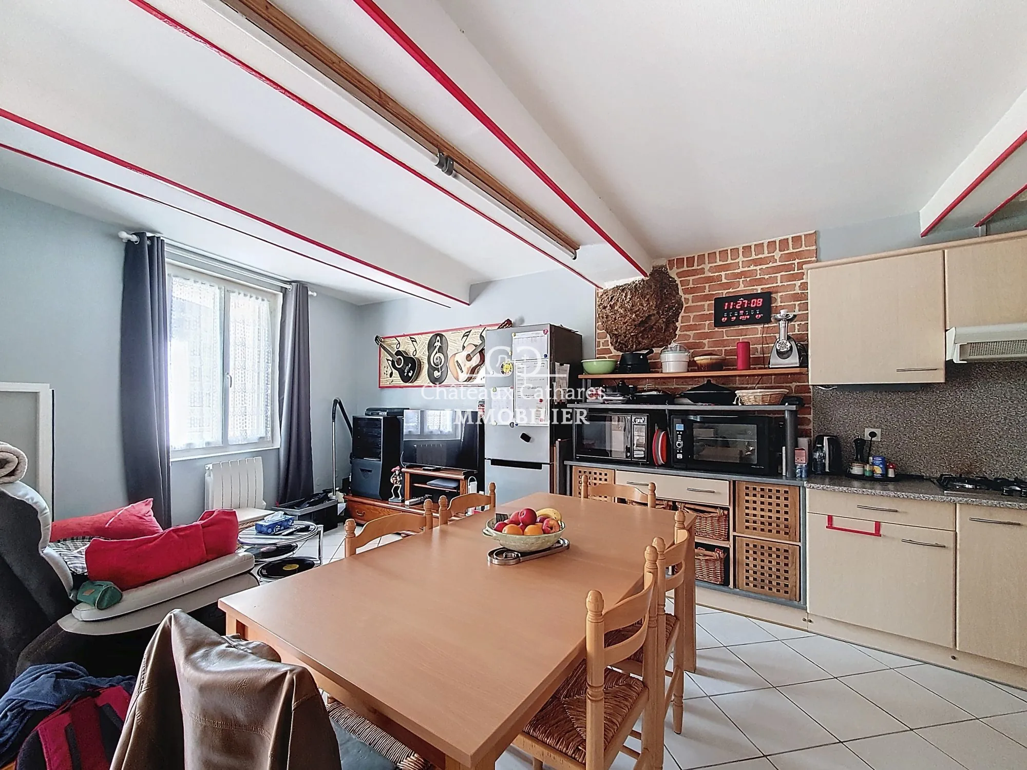 Maison de village ancienne avec remise à Lesquerde - 80 m² 
