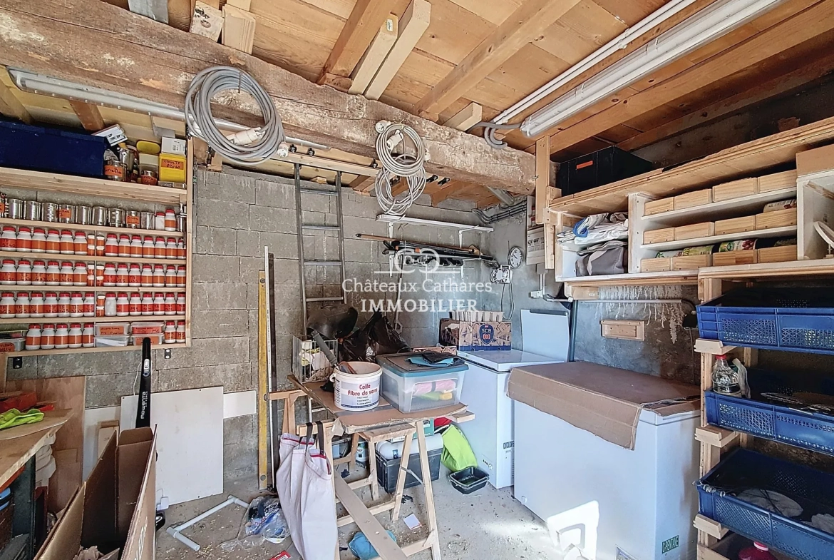 Maison de village ancienne avec remise à Lesquerde - 80 m² 