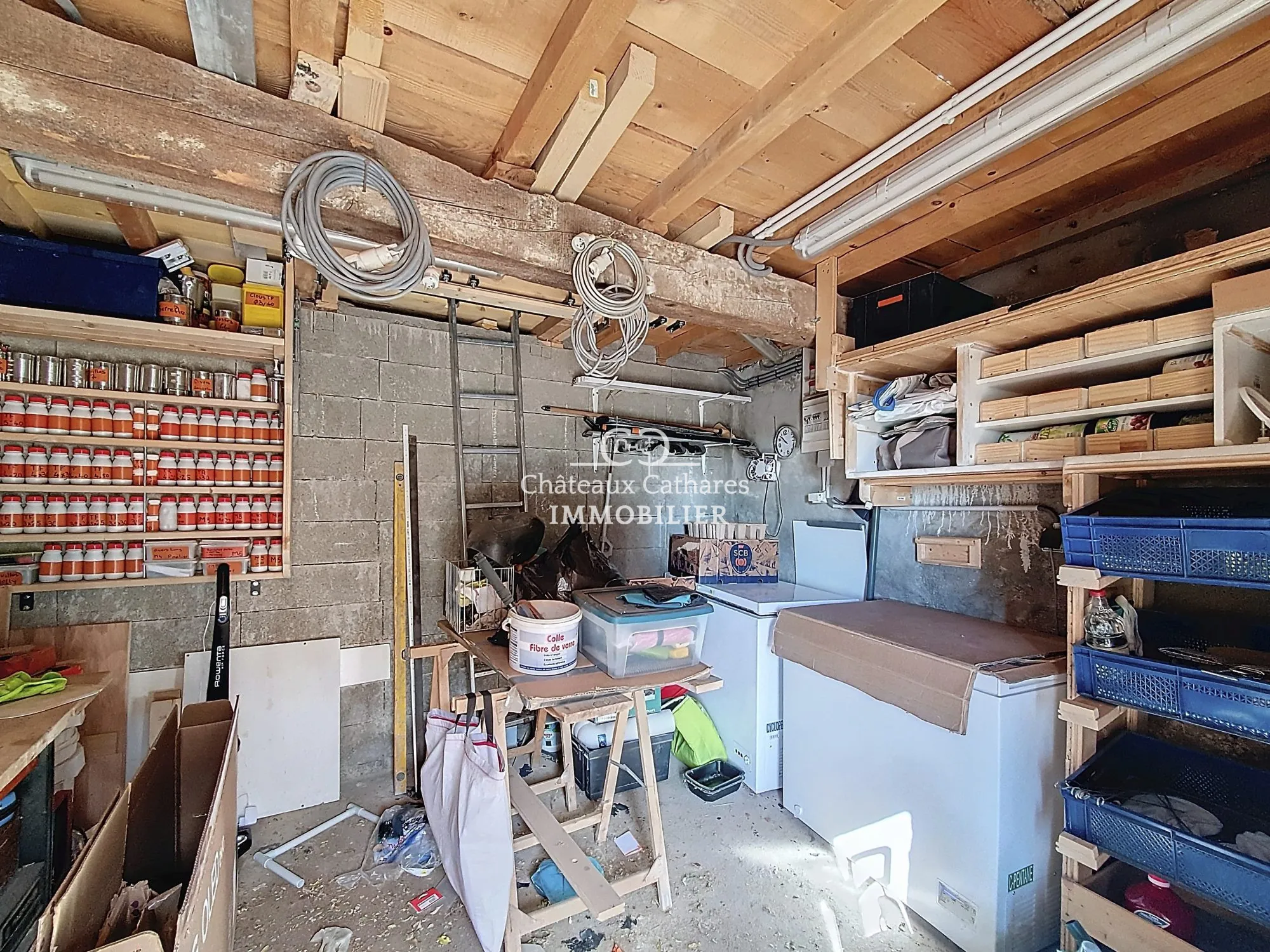 Maison de village ancienne avec remise à Lesquerde - 80 m² 