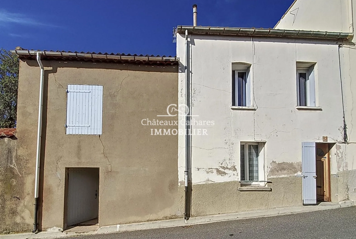 Maison de village ancienne avec remise à Lesquerde - 80 m² 