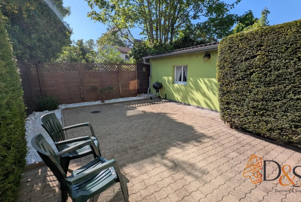Maison mitoyenne 2 chambres à Mulhouse dans le quartier 'Barbanègre' 