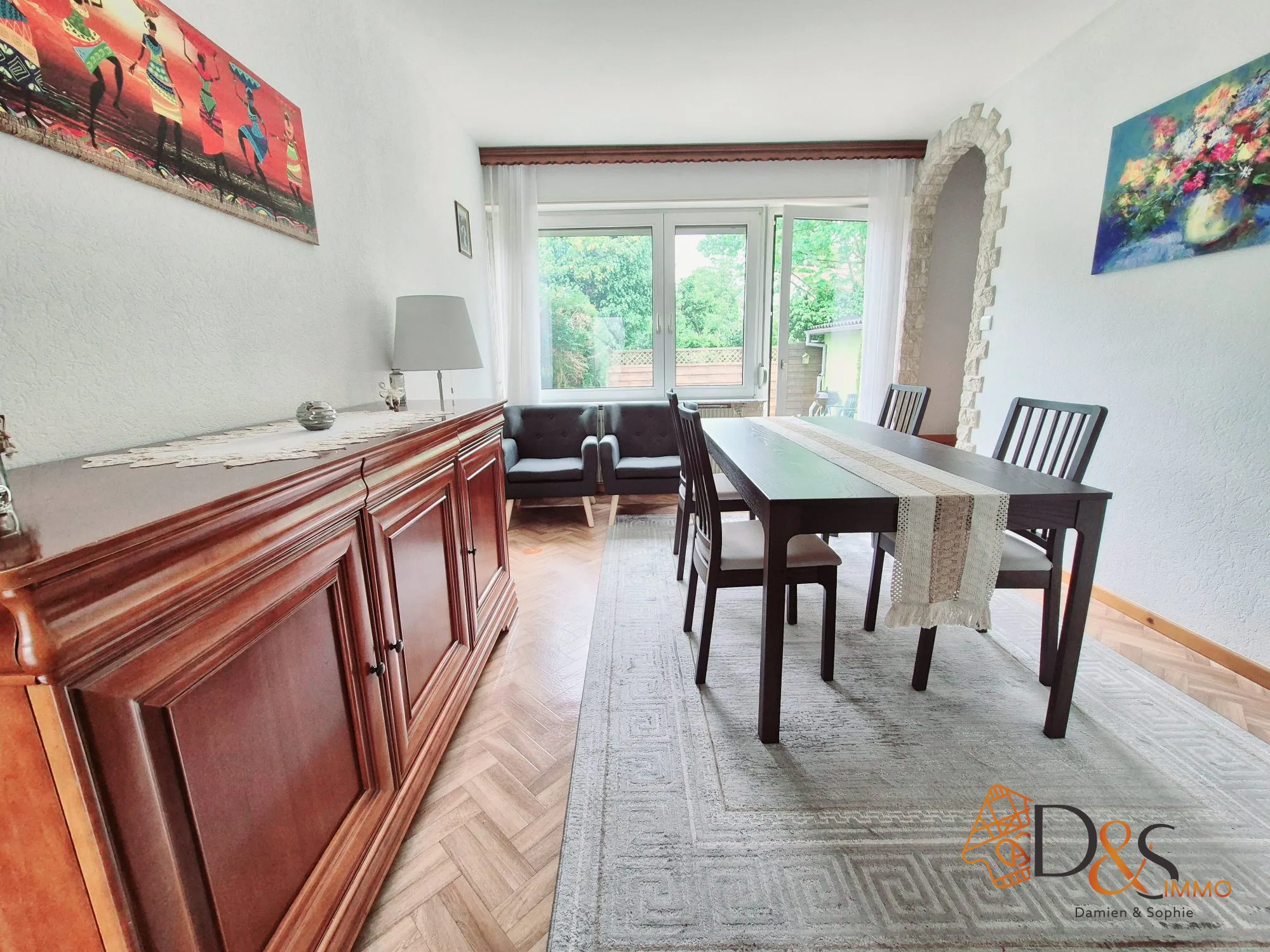 Maison mitoyenne 2 chambres à Mulhouse dans le quartier 'Barbanègre' 