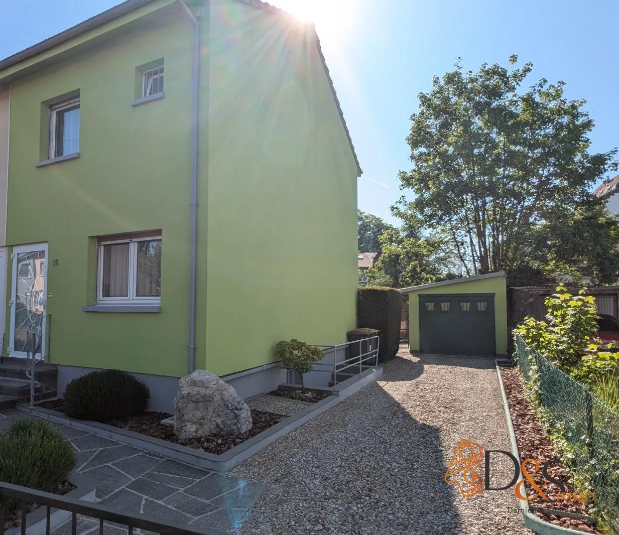 Maison mitoyenne 2 chambres à Mulhouse dans le quartier 'Barbanègre' 