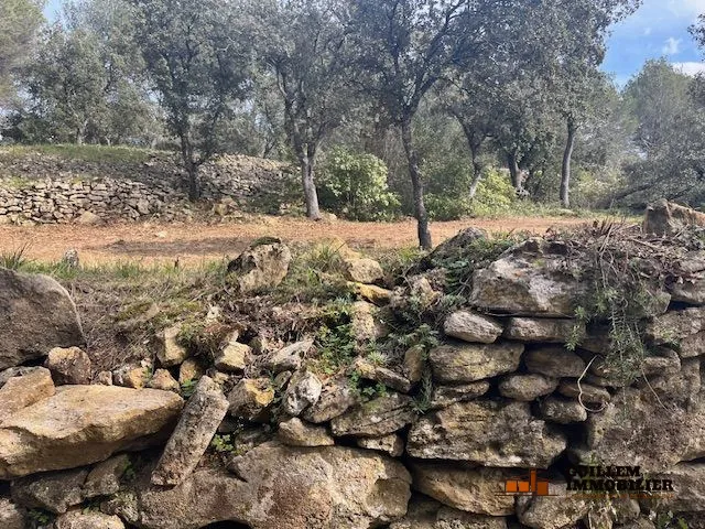 Terrain en zone naturelle avec vue dégagée à Grans 