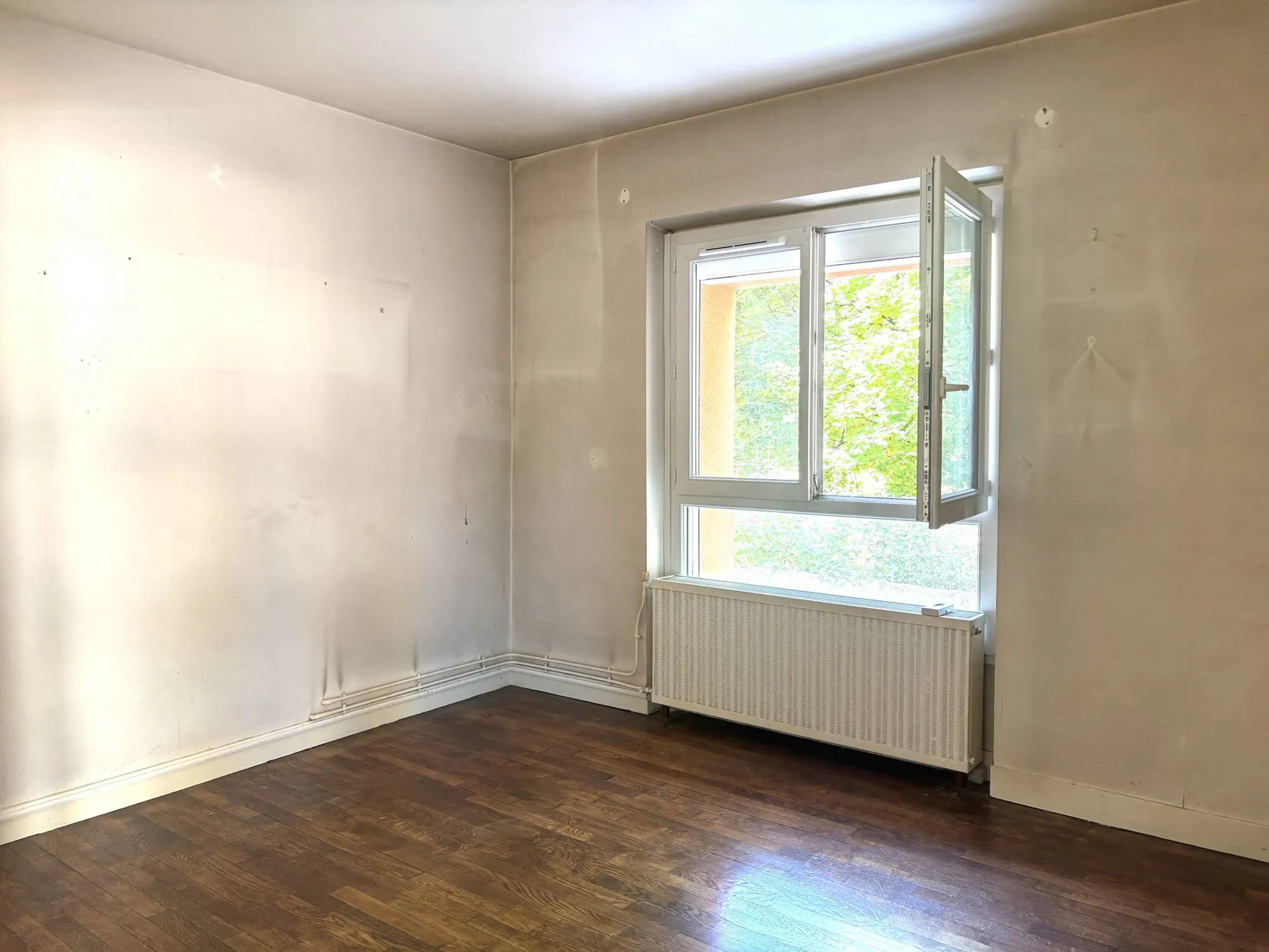 Spacieux appartement lumineux à Dijon Drapeau avec potentiel de rénovation et vue sur parc 