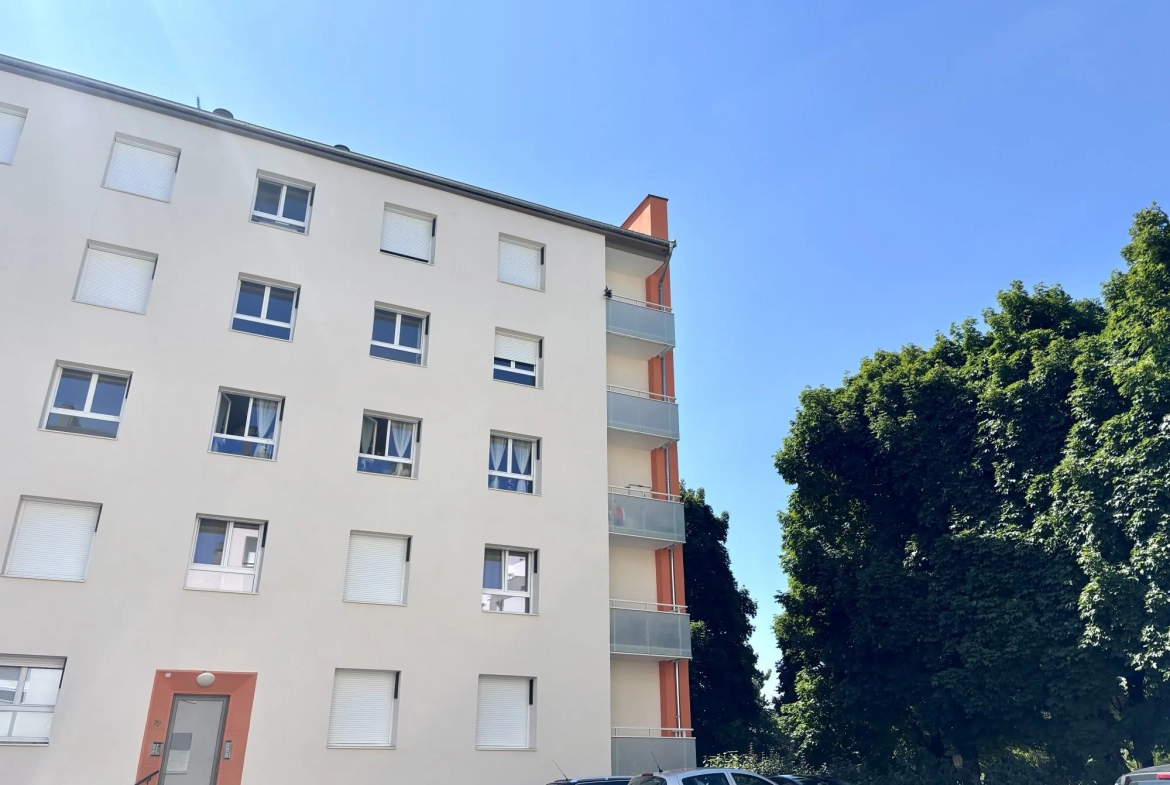 Spacieux appartement lumineux à Dijon Drapeau avec potentiel de rénovation et vue sur parc 