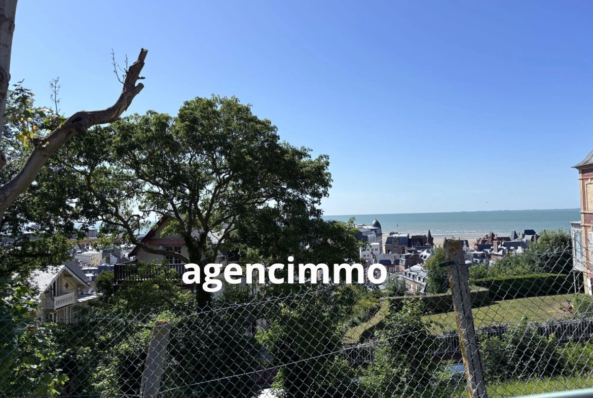 Magnifique studio avec terrasse, vue mer et jardin à Trouville-sur-Mer 