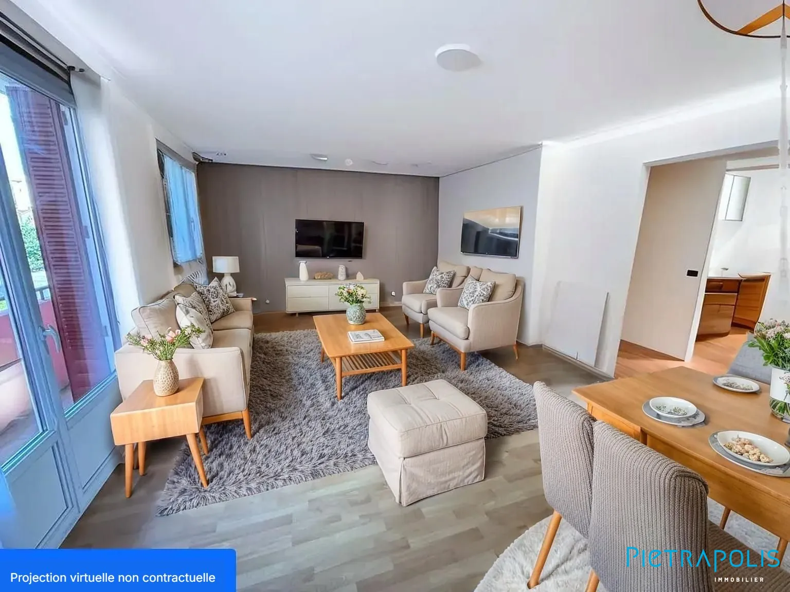 Bel appartement T3 lumineux avec balcon à Villefranche-sur-Saône 