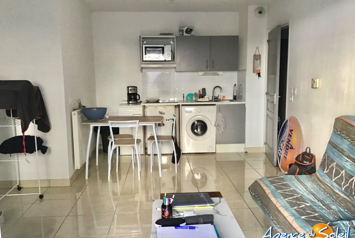 A vendre appartement T2 de 40 m² avec terrasse à Saint-Laurent-de-la-Salanque 