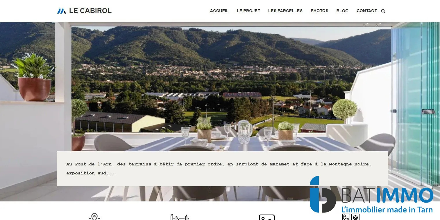 Terrain constructible avec vue panoramique à Pont-de-Larn, Tarn 