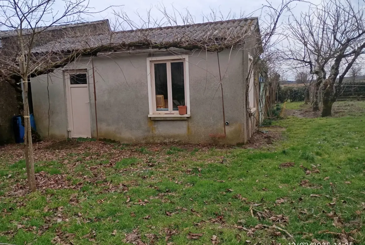Terrain constructible de 1170 m² à Joussé avec cabane et arbres fruitiers 