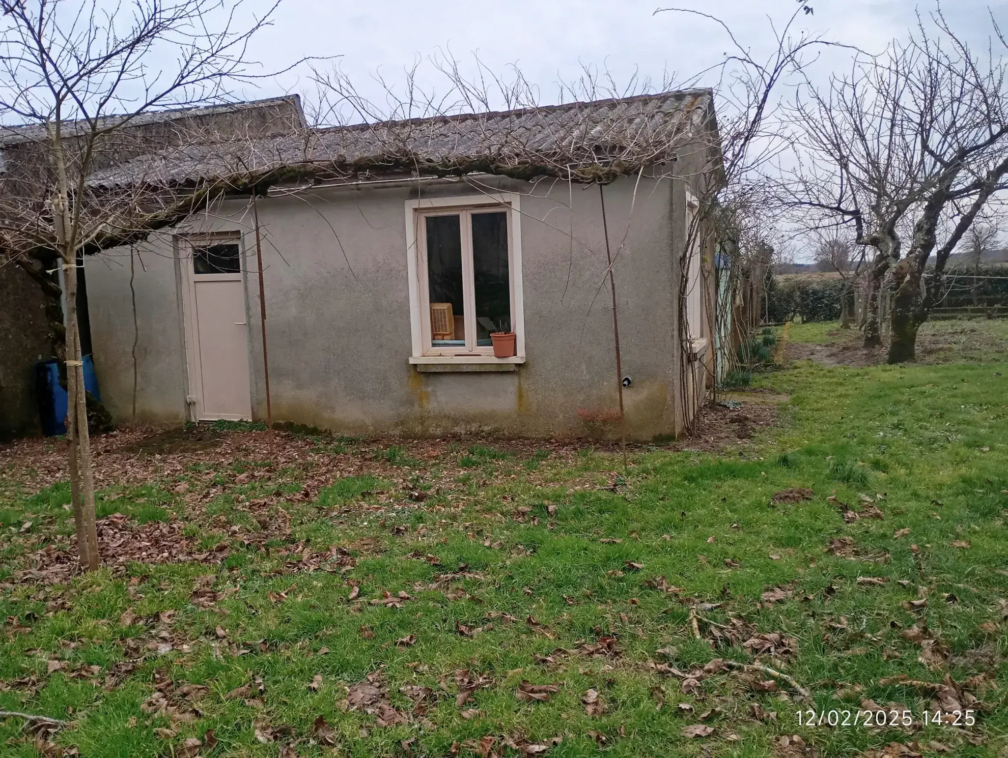 Terrain constructible de 1170 m² à Joussé avec cabane et arbres fruitiers 