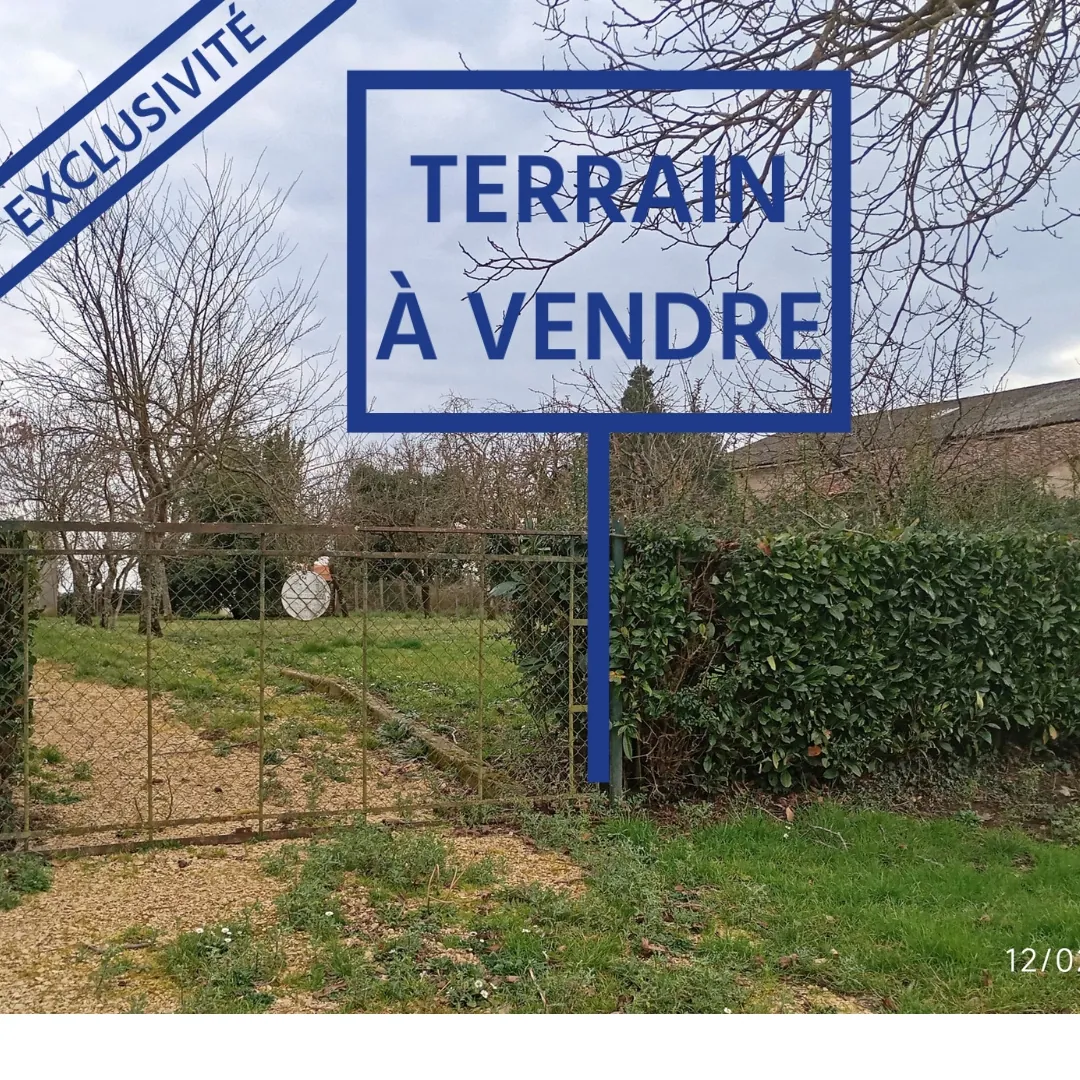 Terrain constructible de 1170 m² à Joussé avec cabane et arbres fruitiers 