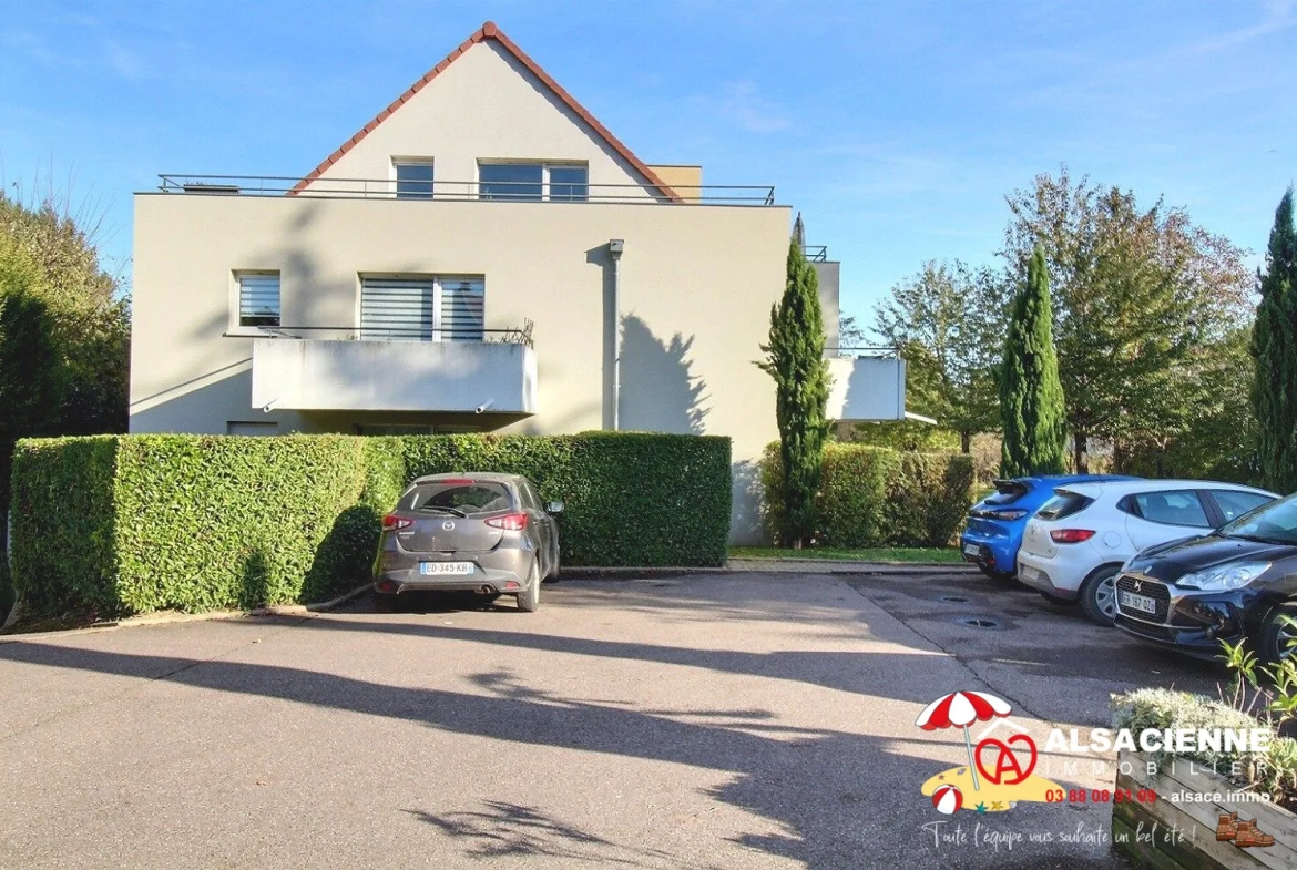 Appartement T2 à vendre à Obernai avec terrasse et parking – Investissement idéal 