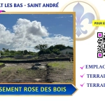 Terrain constructible de 401 m² à Saint André, lotissement sécurisé et prêt à bâtir