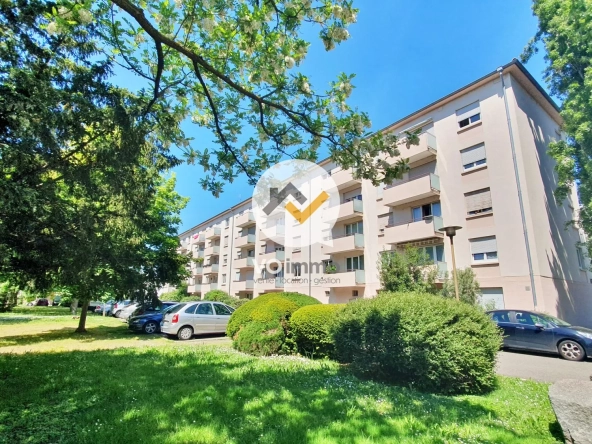 Appartement 2 pièces loué avec balcon à Illzach, proximité Mulhouse