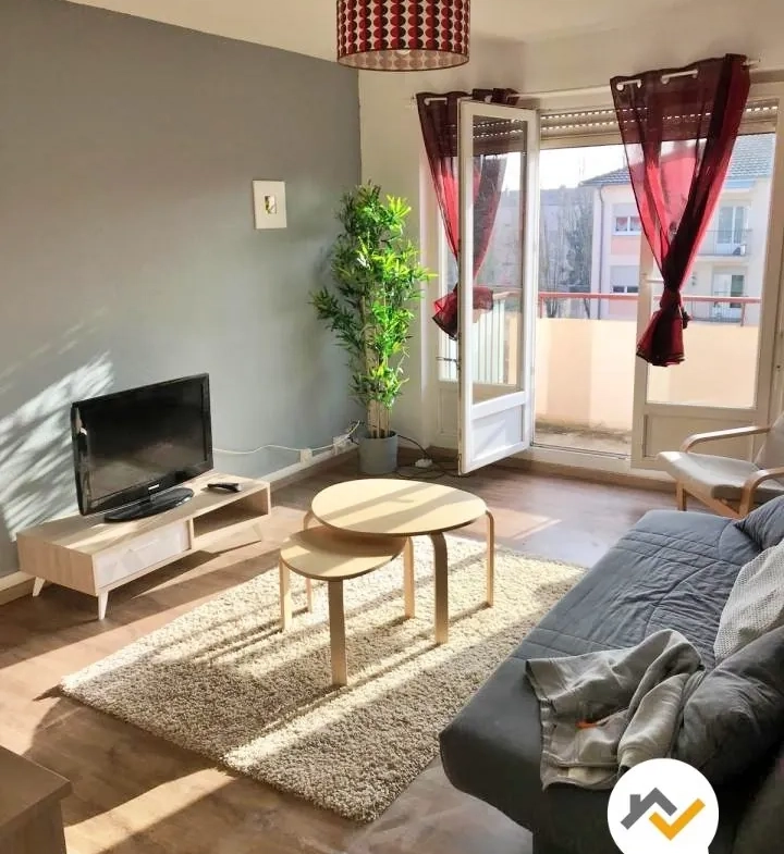 Appartement 2 pièces loué avec balcon à Illzach, proximité Mulhouse 
